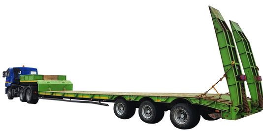 ПОЛУПРИЦЕП ПЛАТФОРМА НИЗКОПОЛЬНЫЙ FRUEHAUF ГРУЗОПОДЪЕМНОСТЬ 30Т, ДЛИНА ПЛОЩАДКИ 9М Image